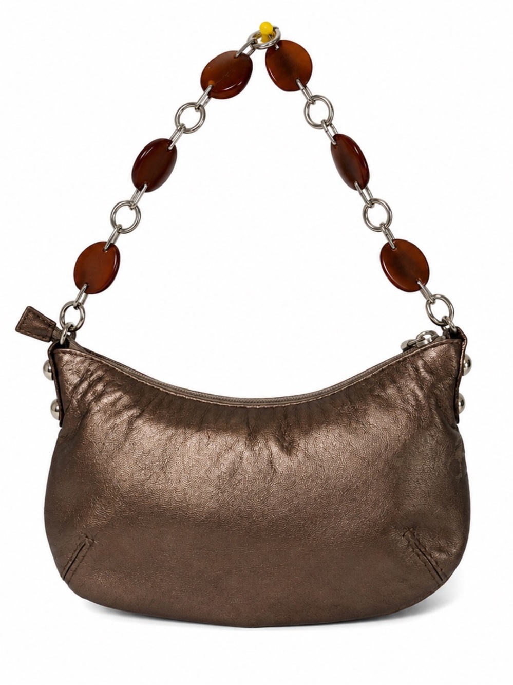 Viva bags of California bronce metallic Leather shoulder bag /